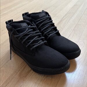 Chrome Black Men's Bike Boots